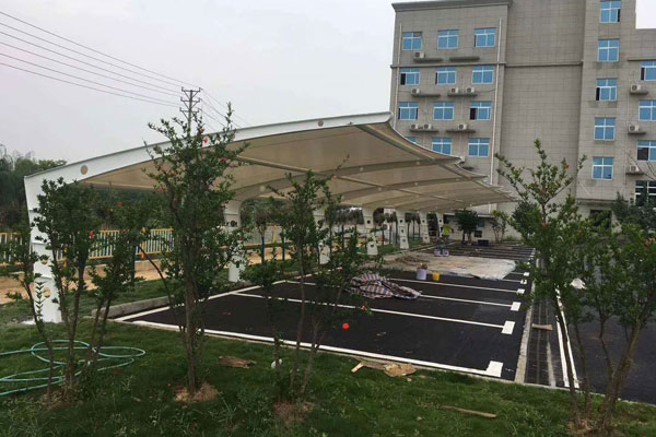 孝南西河卫生院景观车棚  2019.6.12